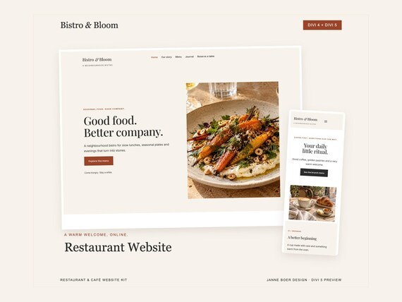 Echte Etsy-productafbeelding van Bistro & Bloom
